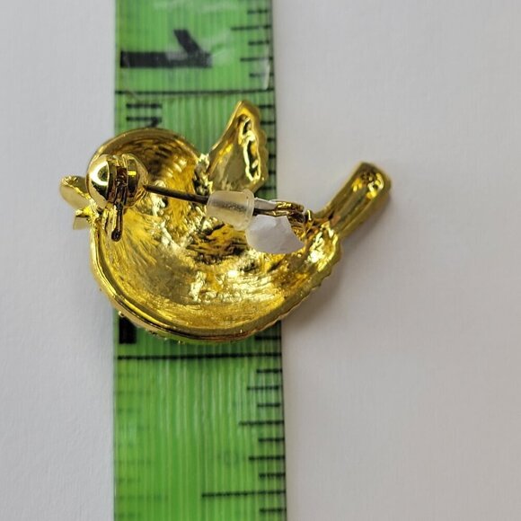 Tiny Blue Bird Brooch - Picture 2 of 6